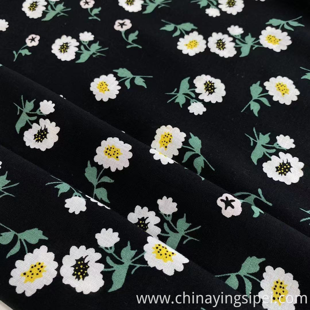 100%R 90Gsm High Quality Breathable Fabric Clothing Fabric Cotton Rayon Printed Knit Fabri